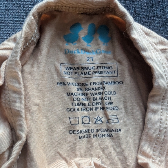 🟣2/$40🟣 DuckDuckGoose bamboo convertible footie sleeper - Picture 2 of 4